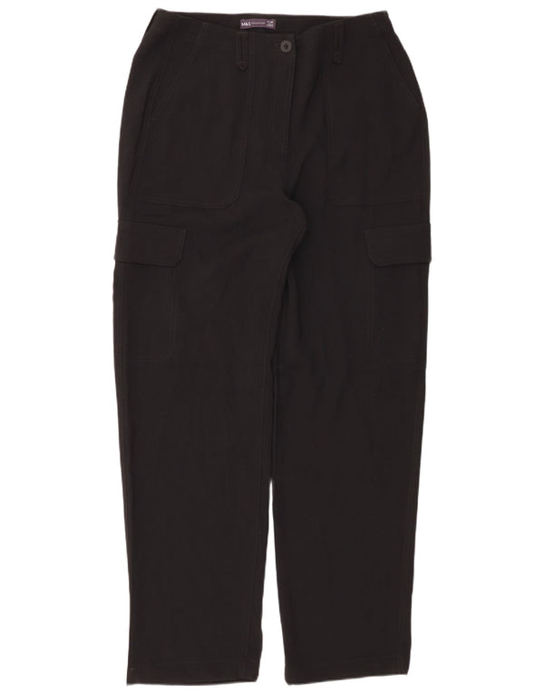 Marks & Spencer Lige Cargo-bukser til kvinder UK 14 Large W34 L32 Sort