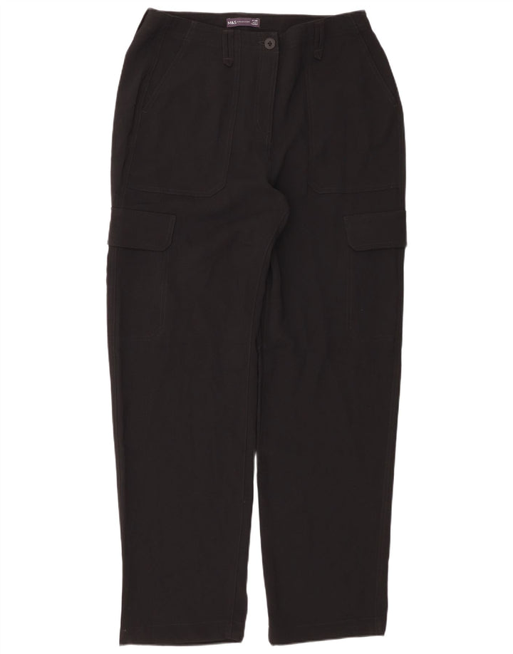Marks & Spencer Lige Cargo-bukser til kvinder UK 14 Large W34 L32 Sort