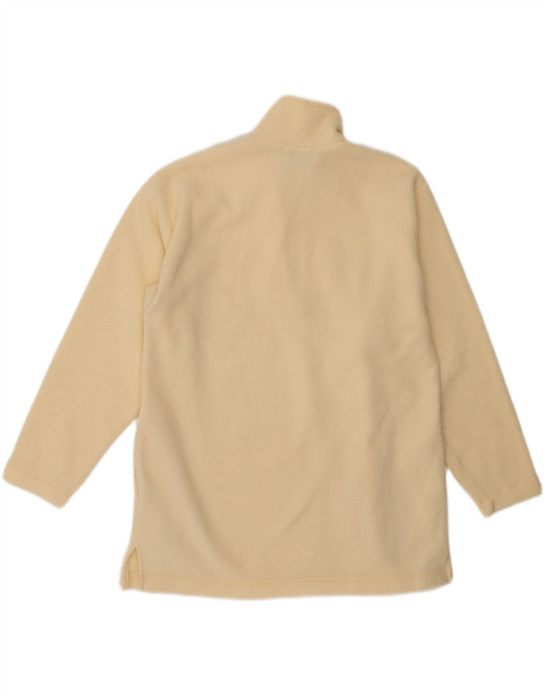 VINTAGE Fleecetrøje med lynlås til mænd Medium Off White