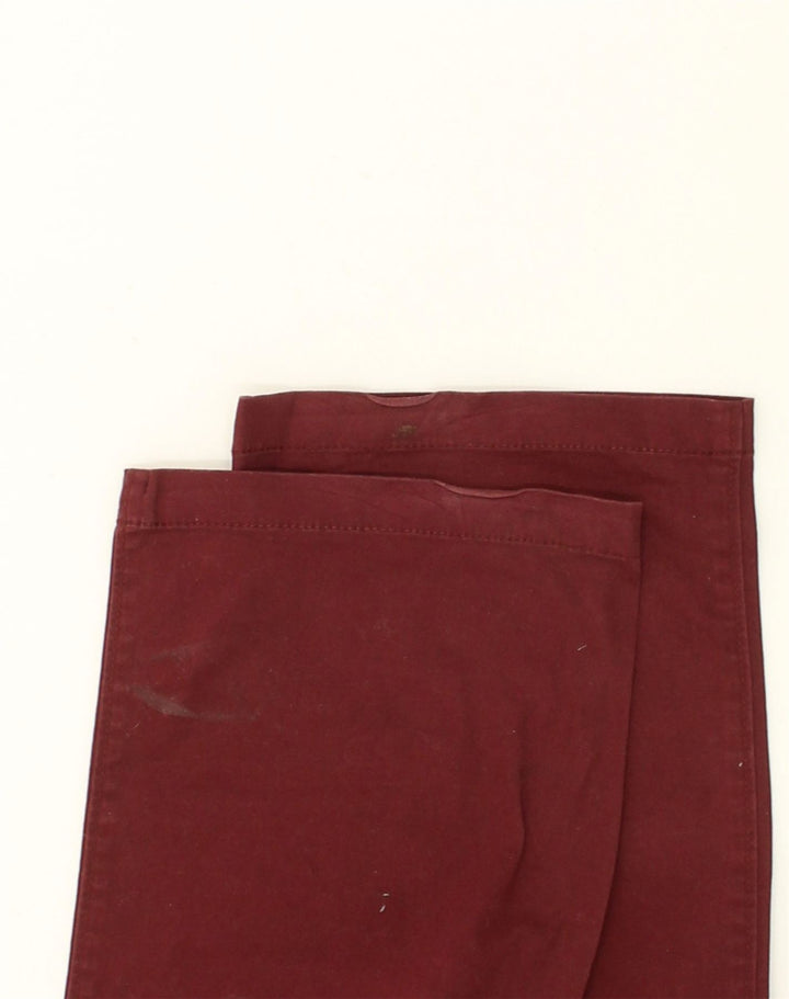 DOCKERS Womens Straight Chino Trousers US 10 Large W34 L33 Maroon Cotton | Vintage Dockers | Thrift | Second-Hand Dockers | Used Clothing | Messina Hembry 