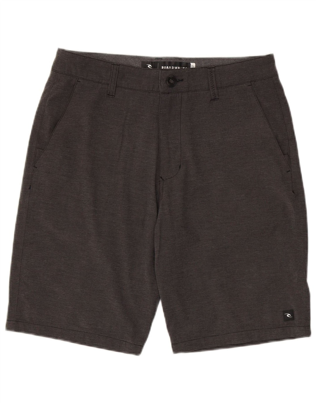 Rip Curl Herre Chino Shorts W30 Medium Grey Pinstripe Polyester