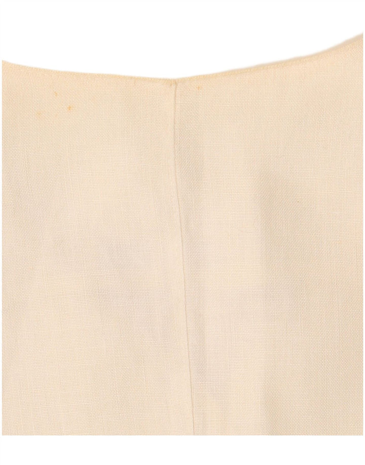 Enrico Coveri kortærmet 3-knaps blazerjakke til kvinder IT 44 Medium White