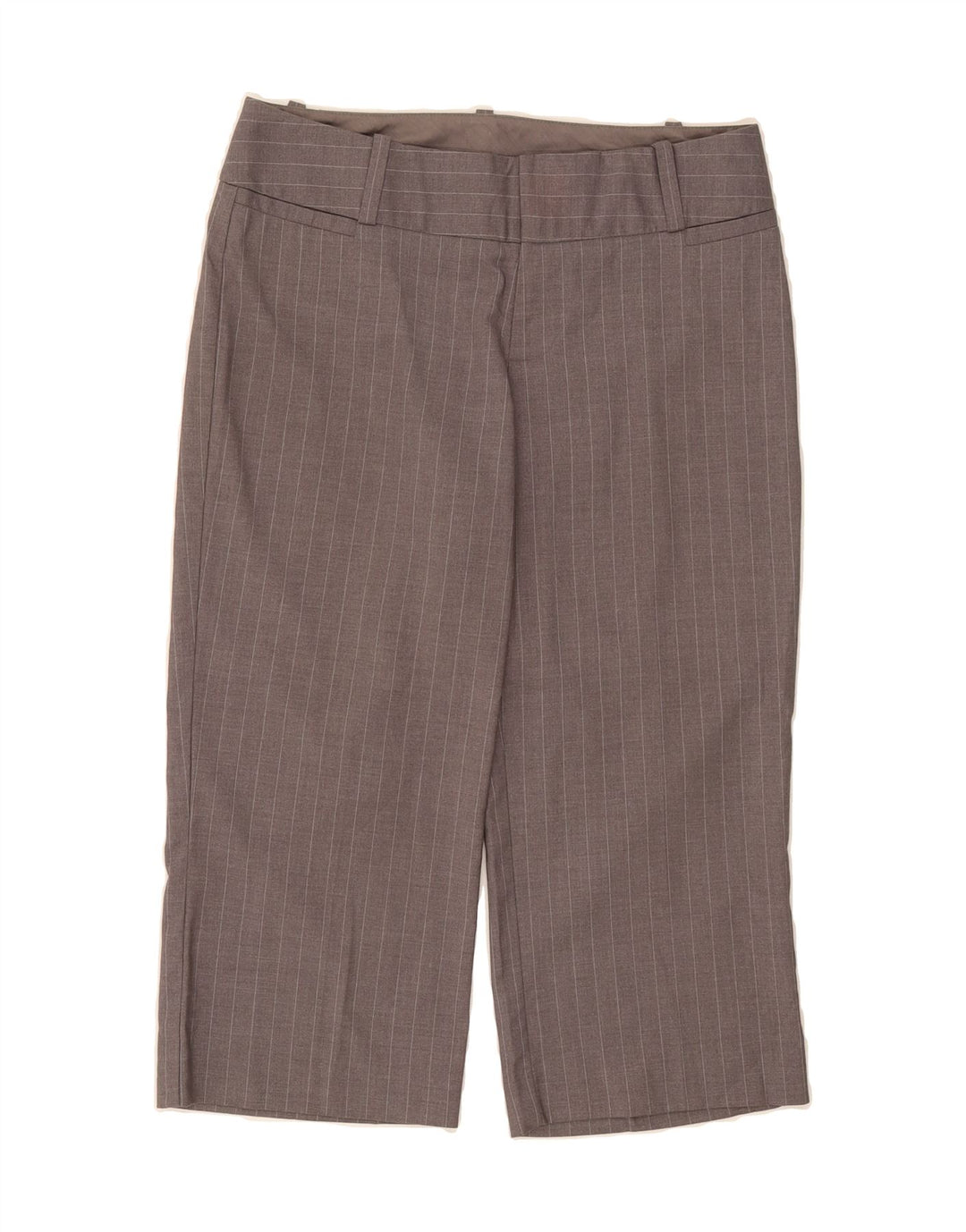 MOSSIMO Womens Straight Capri Trousers US 4 Small W27 L20 Grey Striped Vintage Mossimo and Second-Hand Mossimo from Messina Hembry 