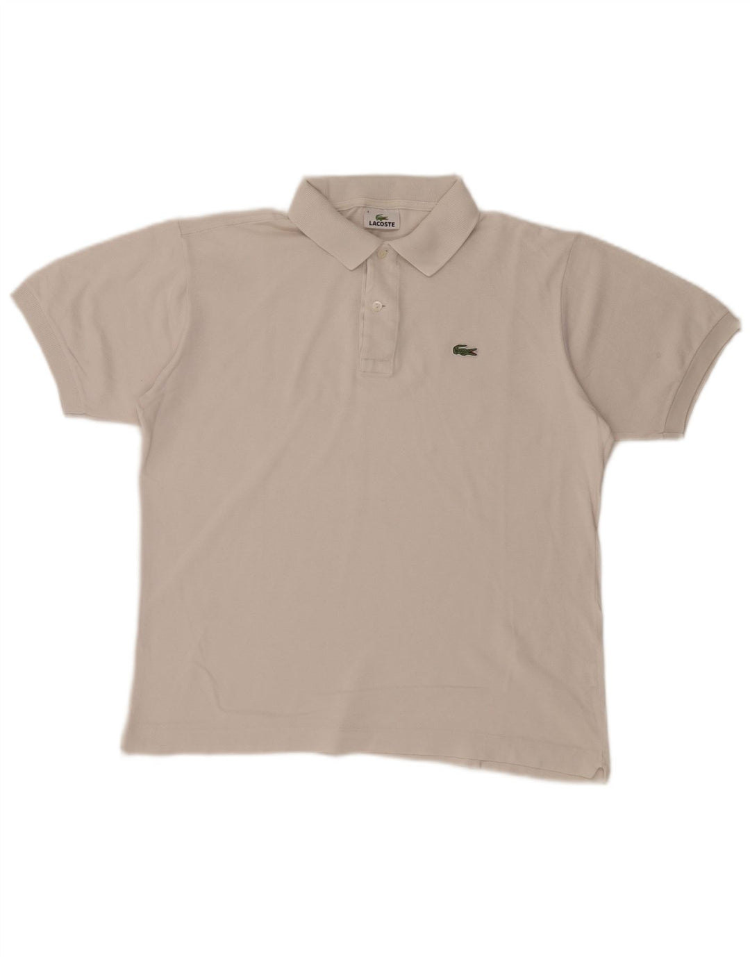 Lacoste herre poloskjorte str. 4 Medium hvid bomuld