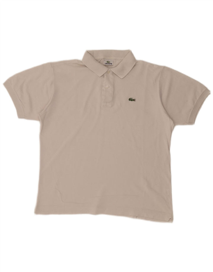 Lacoste herre poloskjorte str. 4 Medium hvid bomuld