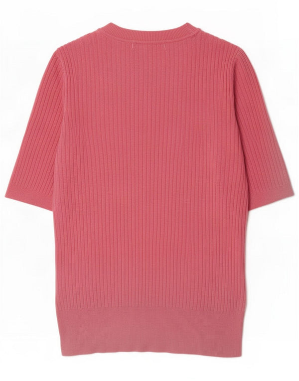 Marks & Spencer T-shirt top til kvinder UK 8 Small Pink Viscose