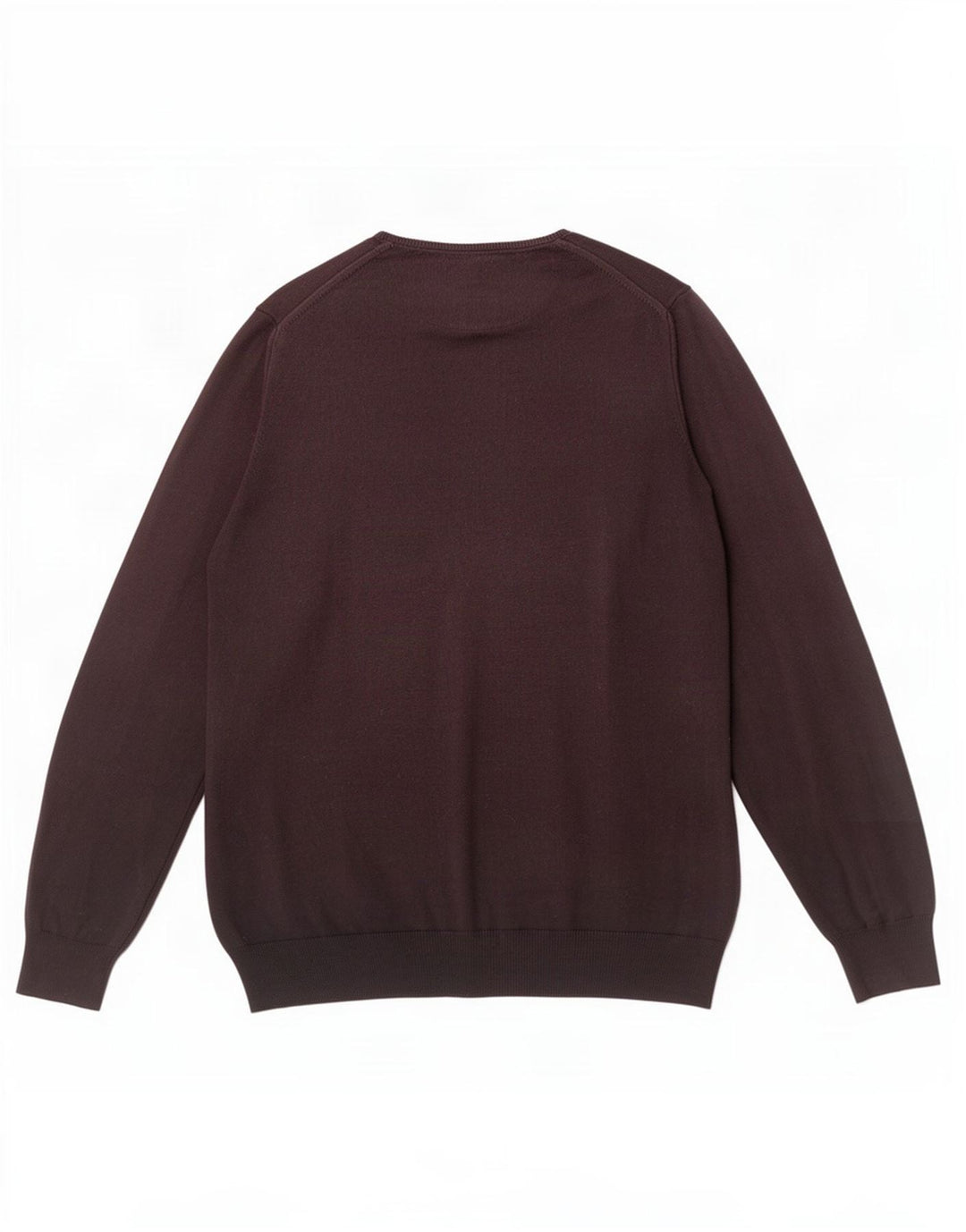 Zara Herre Regular Fit Crew Neck Jumper Sweater Large Brun