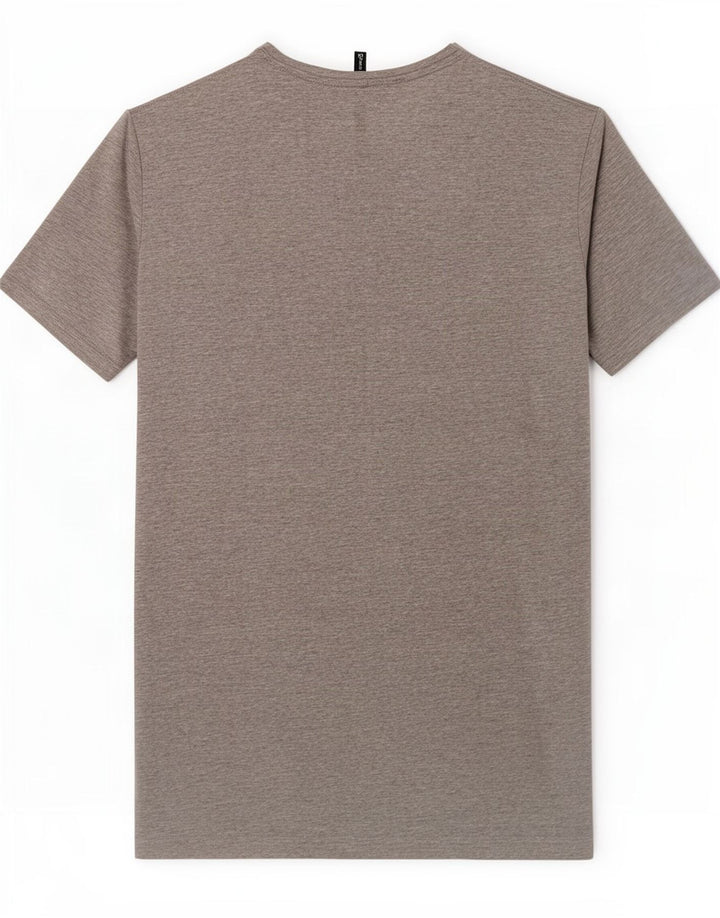 Benetton Herre Grafisk T-Shirt Top Lille Grå Bomuld