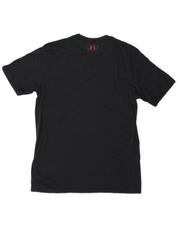 Under Armour Herre Heat Gear Grafisk T-shirt Top Medium Navyblå Bomuld
