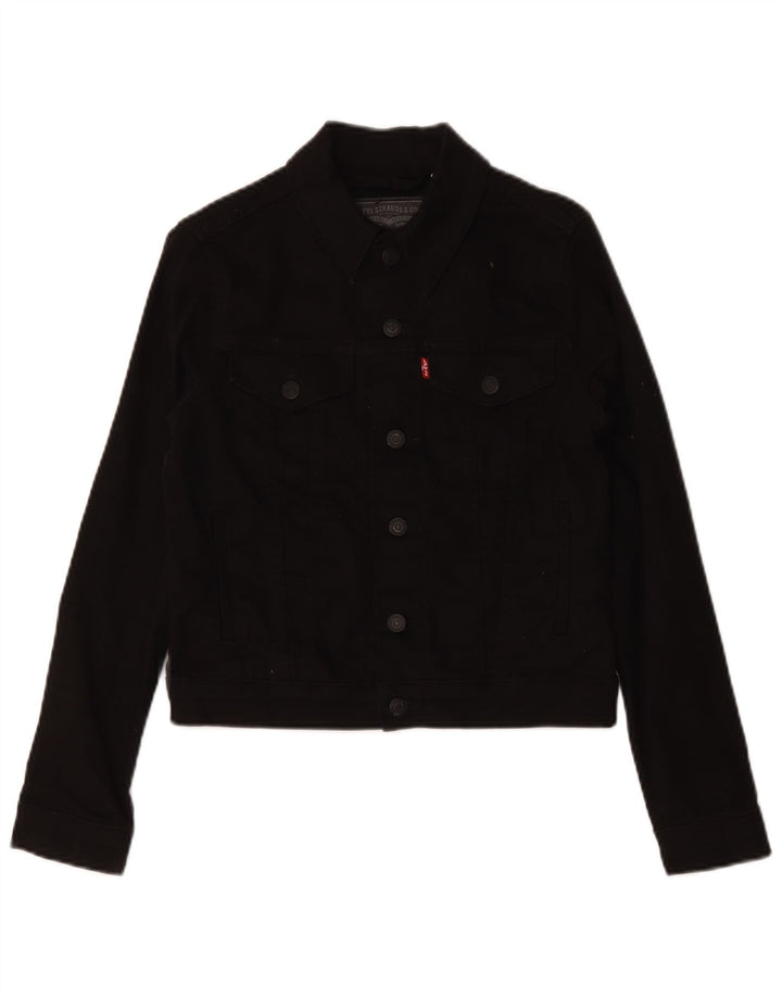 Levi's Dame denimjakke UK 6 XS Sort Bomuld