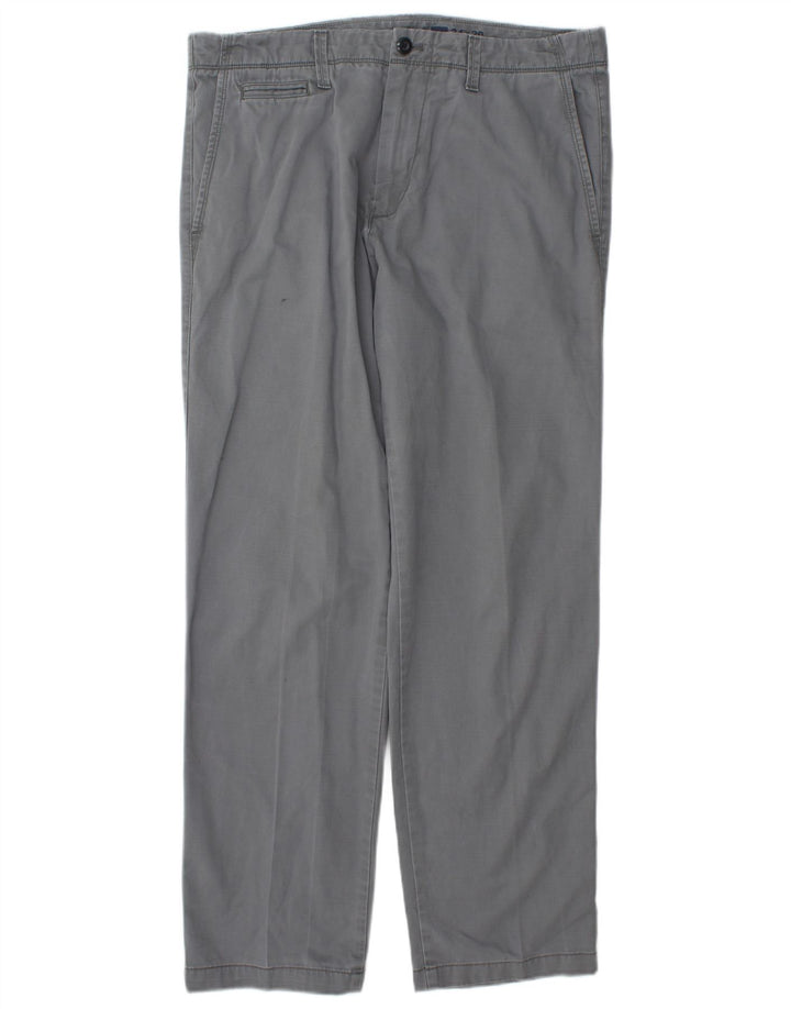 Gap Straight Chino Bukser til mænd W34 L30 Grå Bomuld