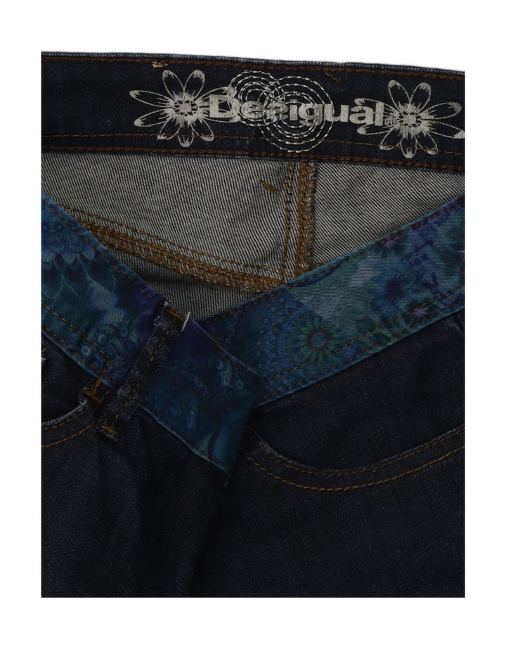 DESIGUAL Womens Slim Jeans W28 L33 Navy Blue