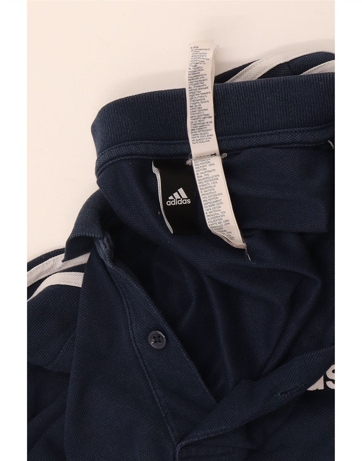 Adidas Poloskjorte til mænd Stor marineblå bomuld