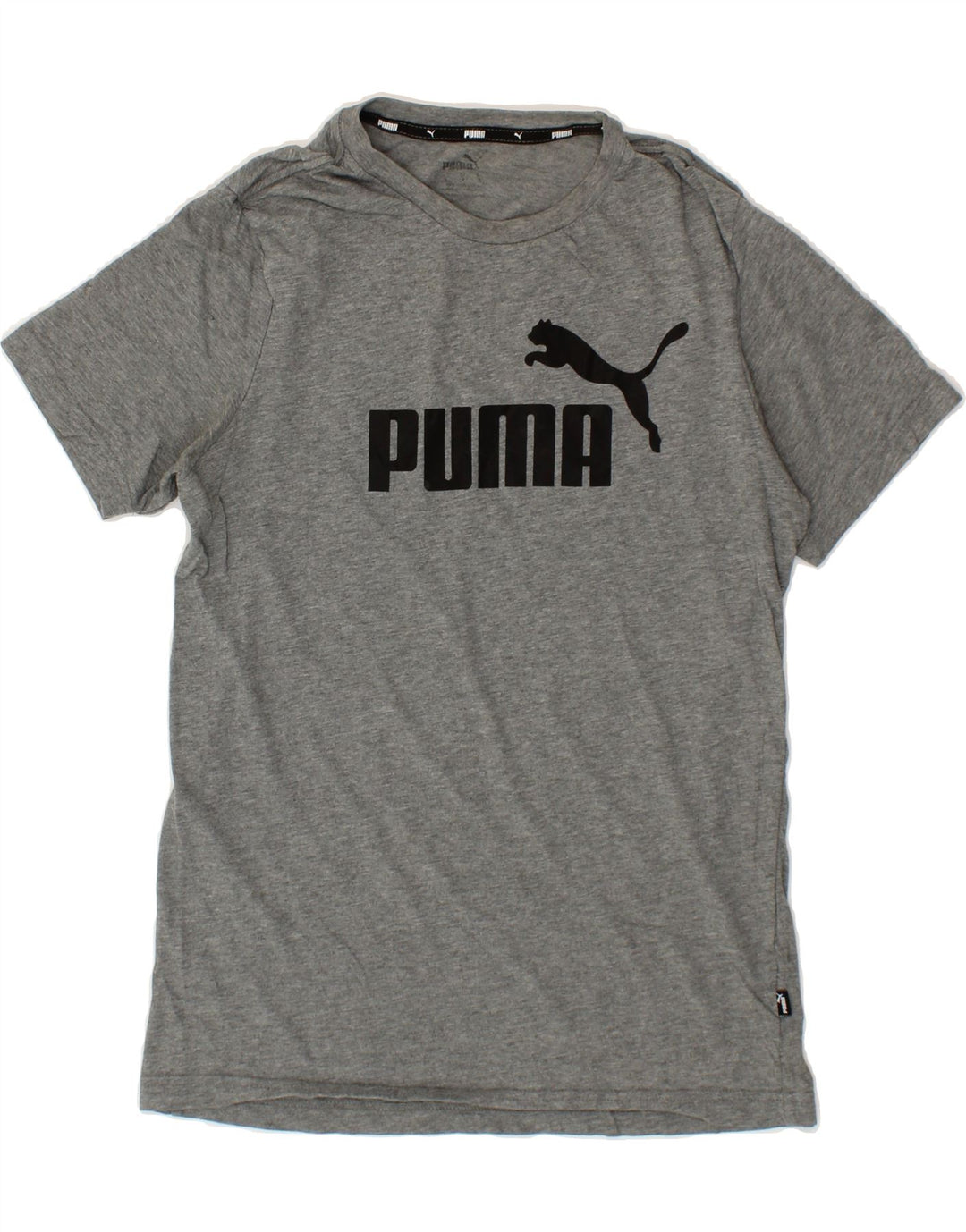PUMA Mens Graphic T-Shirt Top Small Grey Vintage Puma and Second-Hand Puma from Messina Hembry 