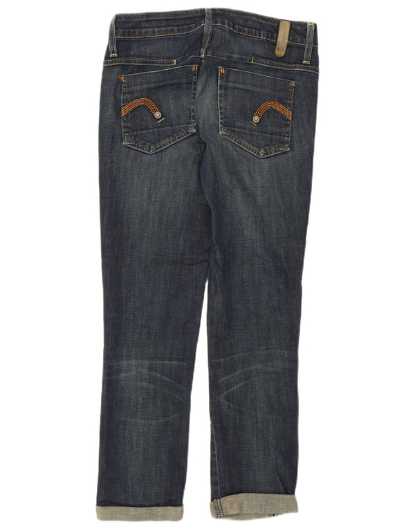G-STAR Dame Crop Slim Jeans W27 L26 Blå Bomuld