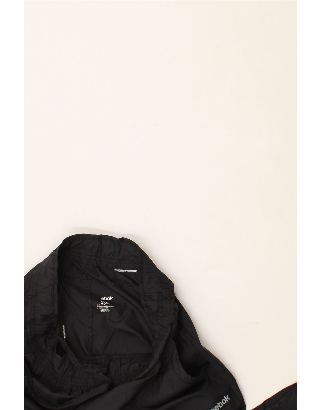 REEBOK Womens Tracksuit Trousers UK 0/2 2XS  Black Polyester Vintage Reebok and Second-Hand Reebok from Messina Hembry 