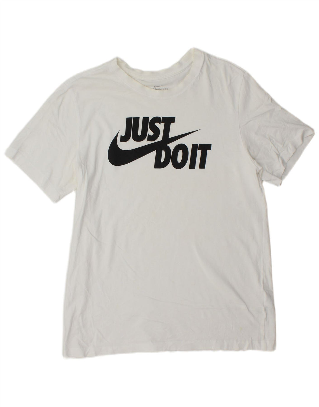 Nike grafisk T-shirt top til mænd, stor hvid bomuld
