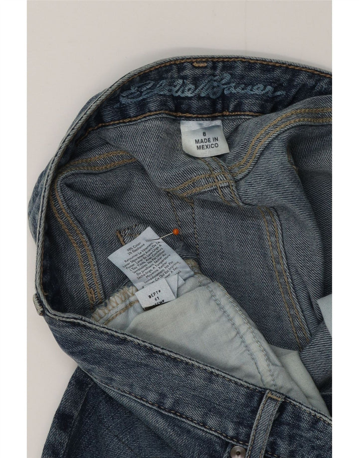 EDDIE BAUER Dame let kurvede støvlejeans US 8 Medium W32 L34 Blå