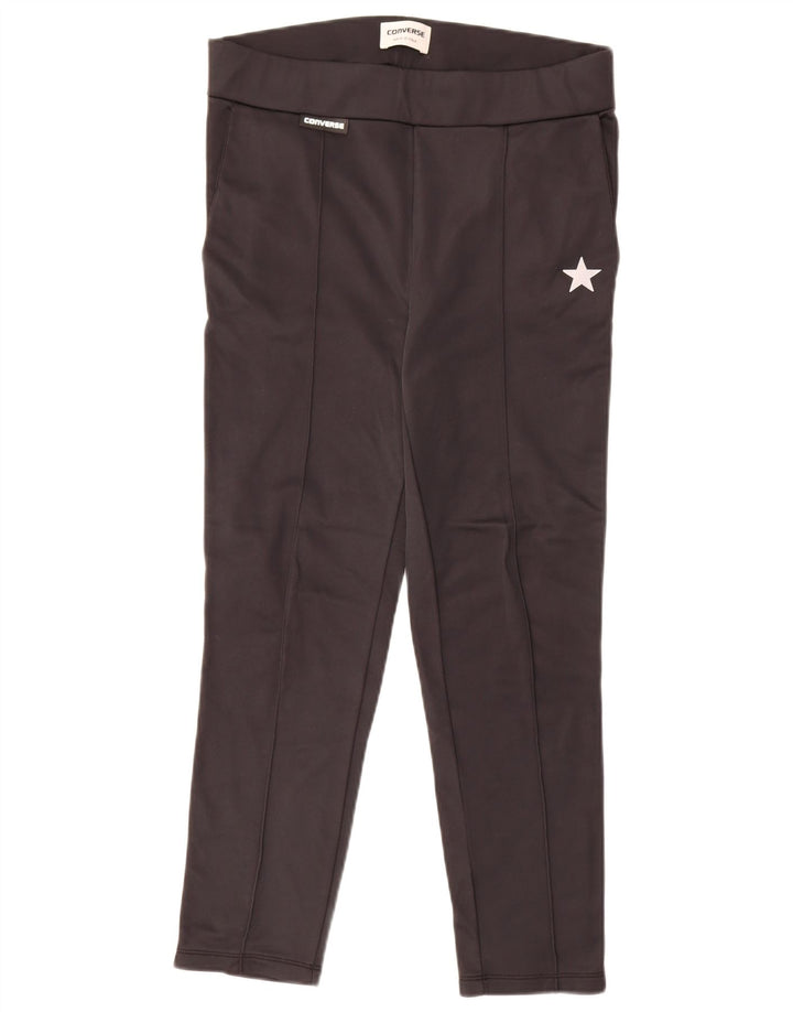 Converse træningsdragtsbukser til kvinder UK 14 Medium Sort Colourblock Nylon