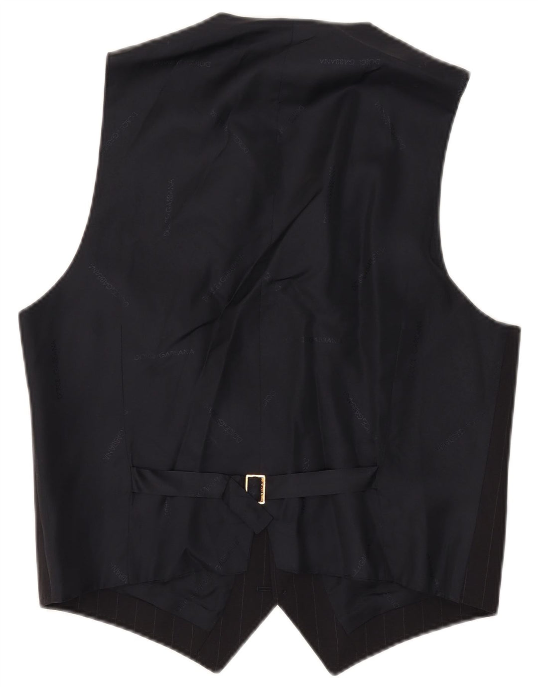 Dolce & Gabbana herrevest IT 52 Stor marineblå stribet uld
