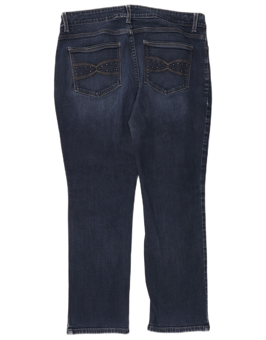 LEE Womens Perfect Fit Straight Jeans W36 L29 Blå Bomuld