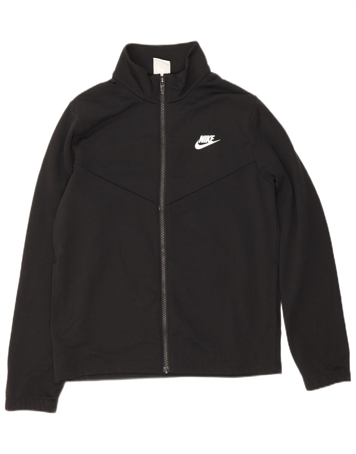 Nike drenge grafisk træningsdragt topjakke 13-14 år XL sort polyester
