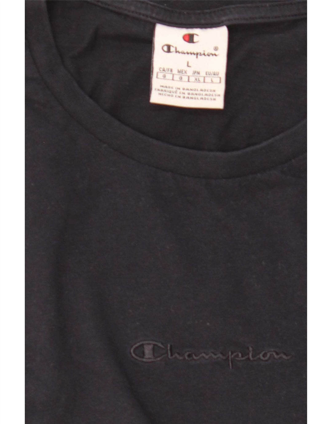 Champion Dame T-Shirt Top UK 16 Large Navy Blue