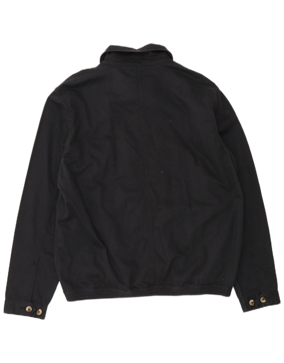 Marks & Spencer Herre Blue Harbor Bomber Jacket UK 40 Large Black Cotton