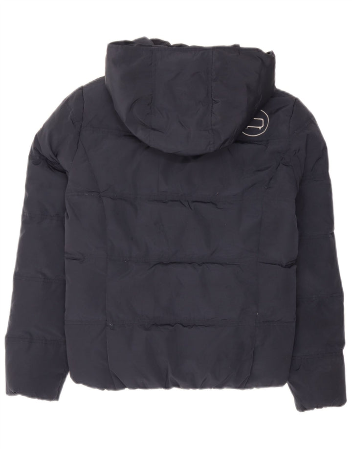 Woolrich Penn-Rich polstret hættejakke til kvinder UK 10 Small Navy Blue
