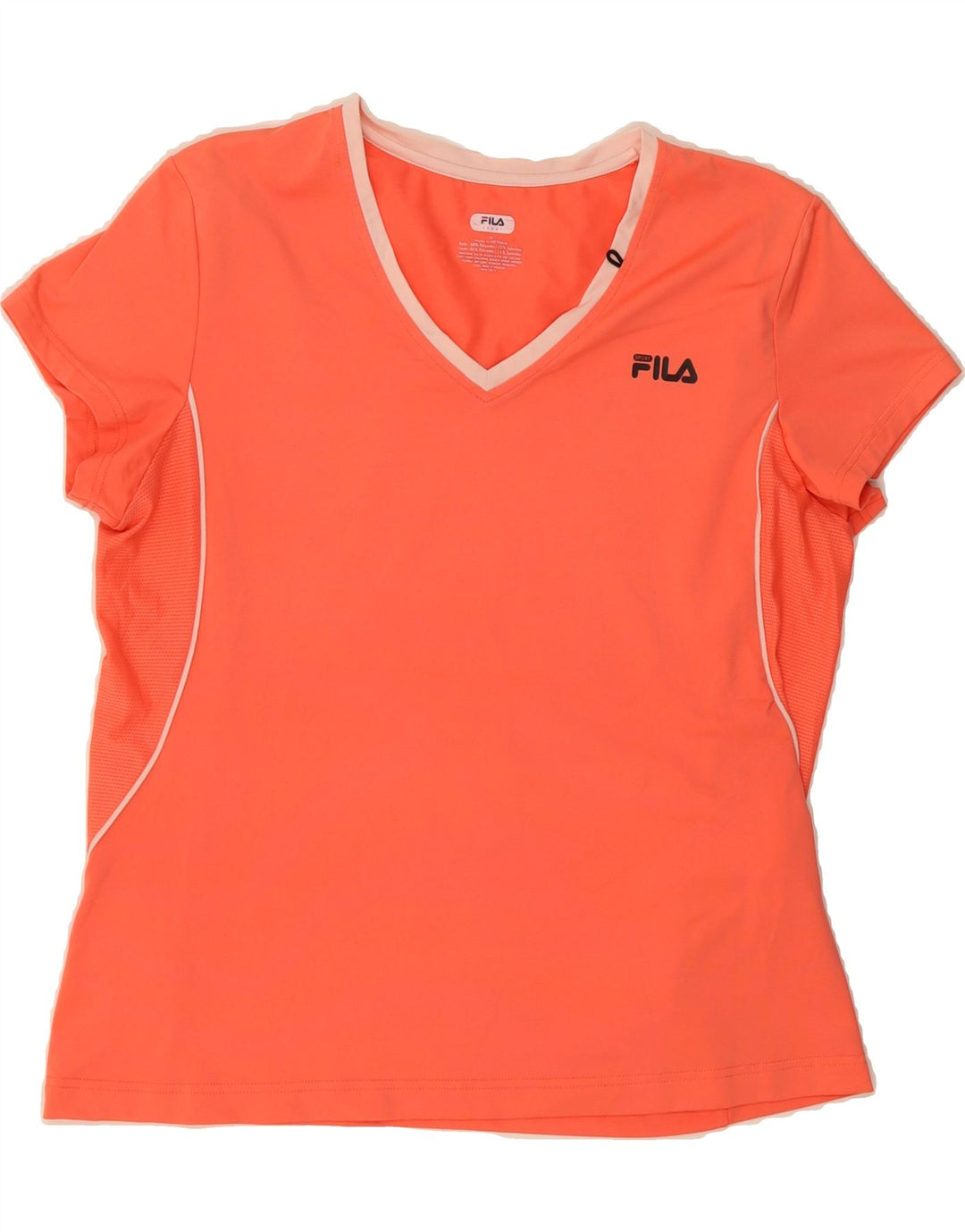FILA Womens T-Shirt Top UK 18 XL Pink Polyester Vintage Fila and Second-Hand Fila from Messina Hembry 
