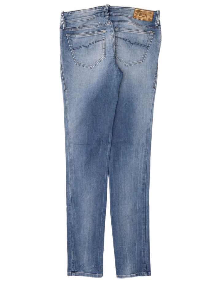 Diesel Dame Grupee Super Slim Jeans W29 L32 Blå Bomuld
