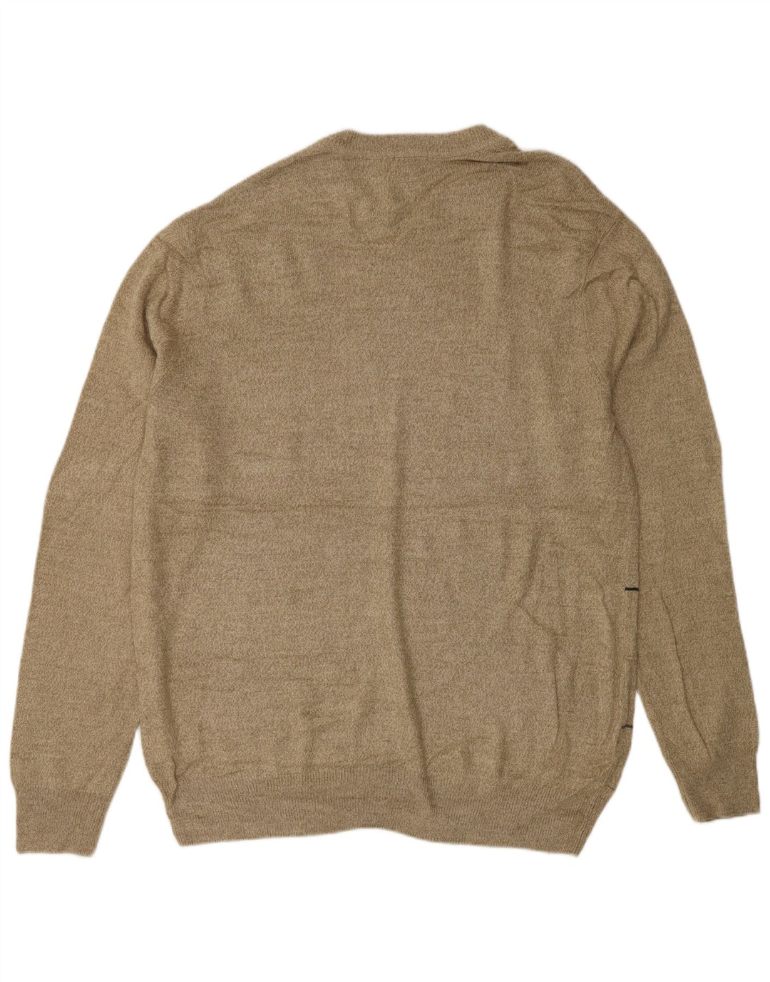 DOCKERS Herre Crew Neck Jumper Sweater Stor Beige Ternet Akryl
