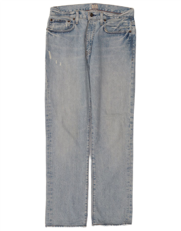 J. Crew Straight Jeans til mænd W30 L32 blå bomuld
