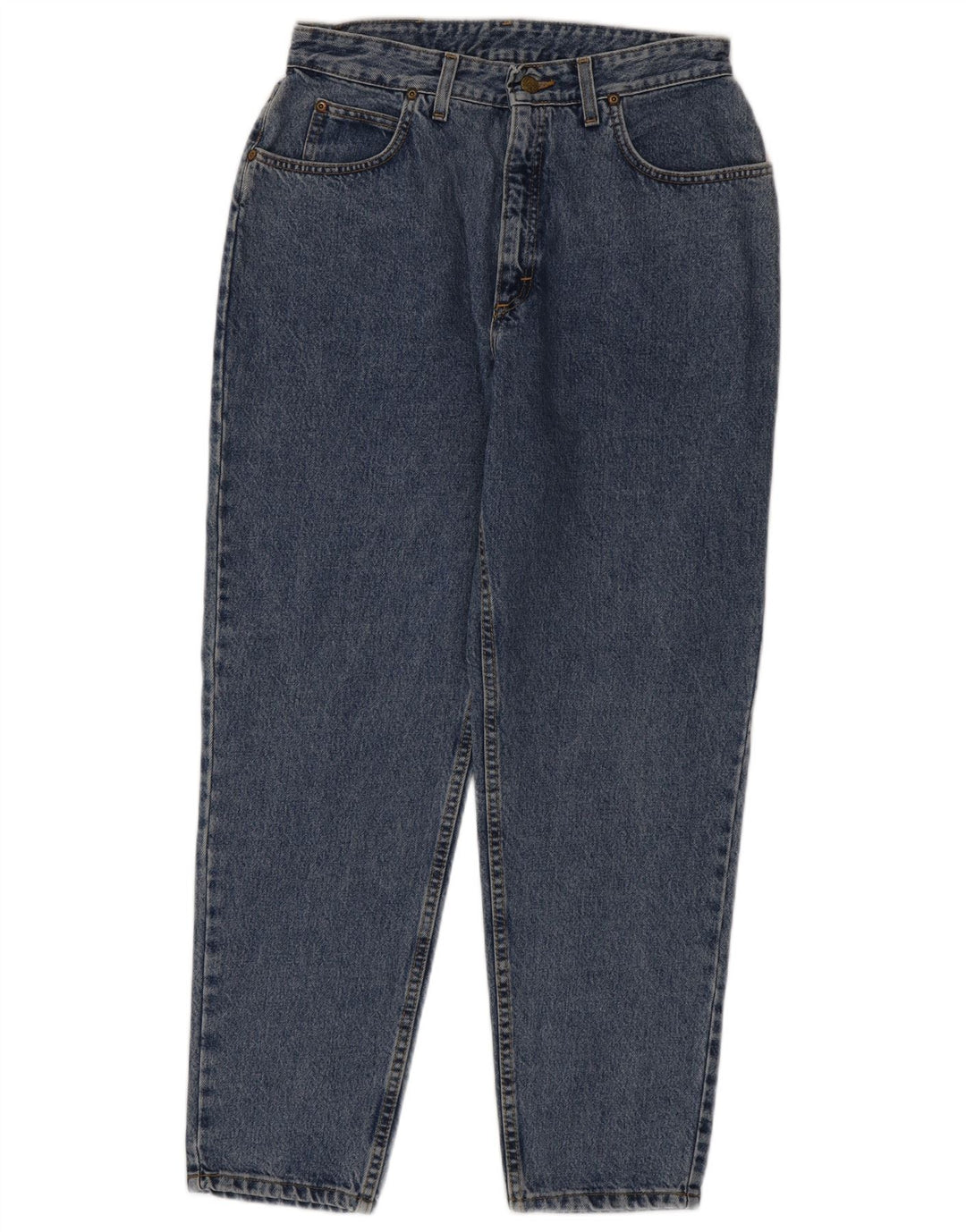 LEE Kvinder Højtalje Tapered Jeans W34 L29 Blå Bomuld