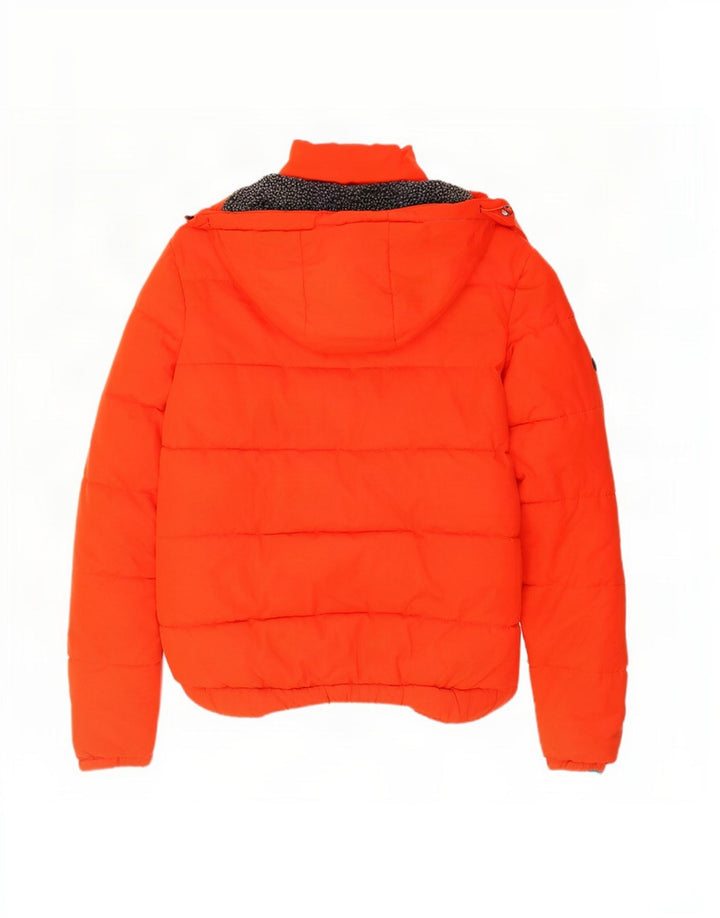 Superdry Polstret hættejakke til mænd UK 38 Medium Orange Polyester