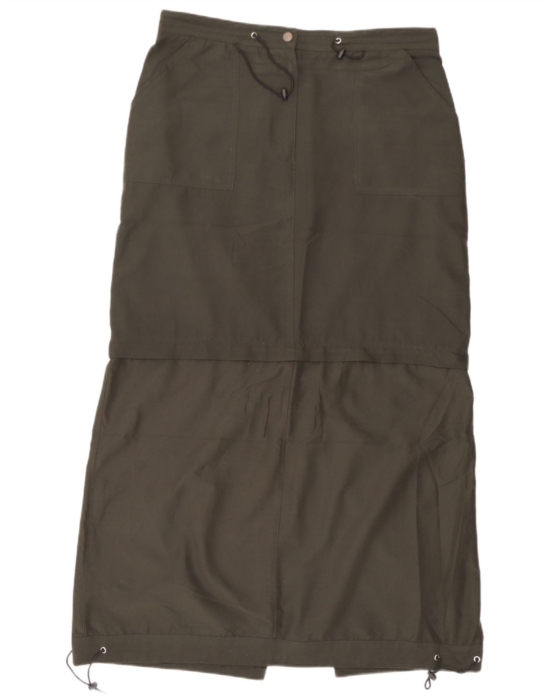 Street One Dame Midi Cargo Skirt UK 16 Large W32 Khaki Polyester