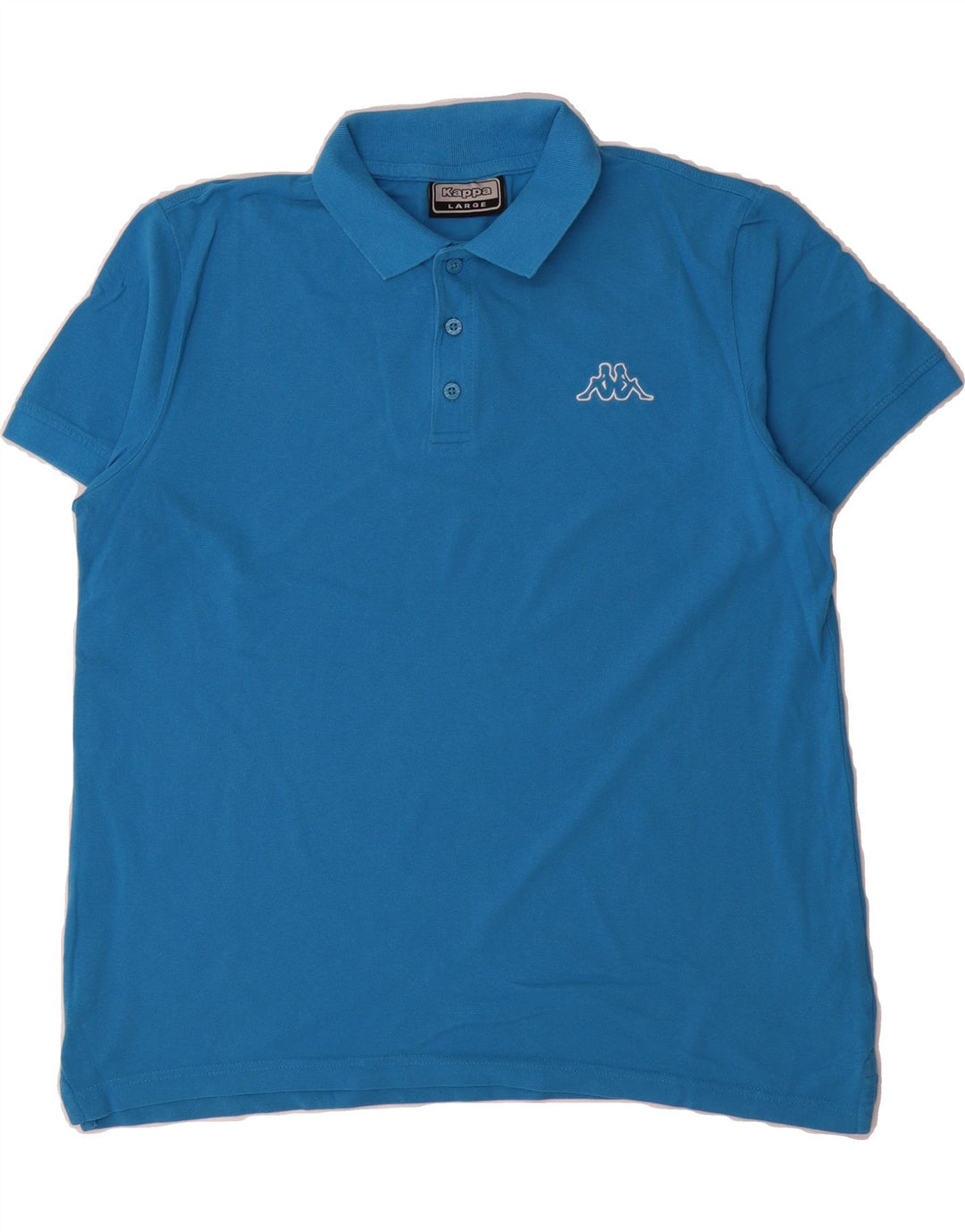 KAPPA Mens Polo Shirt Large Blue Cotton Vintage Kappa and Second-Hand Kappa from Messina Hembry 