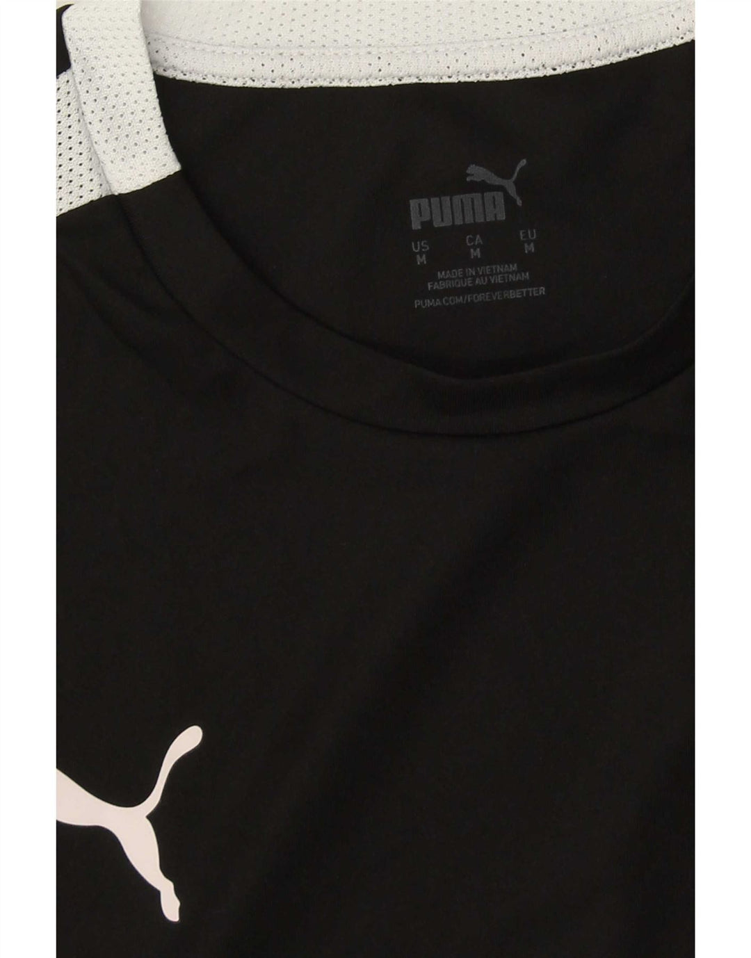 Puma Herre T-Shirt Top Medium Sort Colourblock