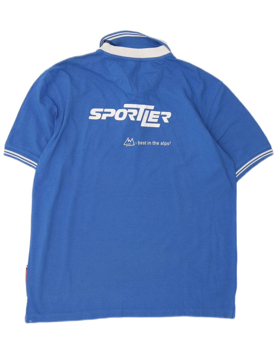 ASICS Grafisk poloshirt til mænd XL blå bomuld