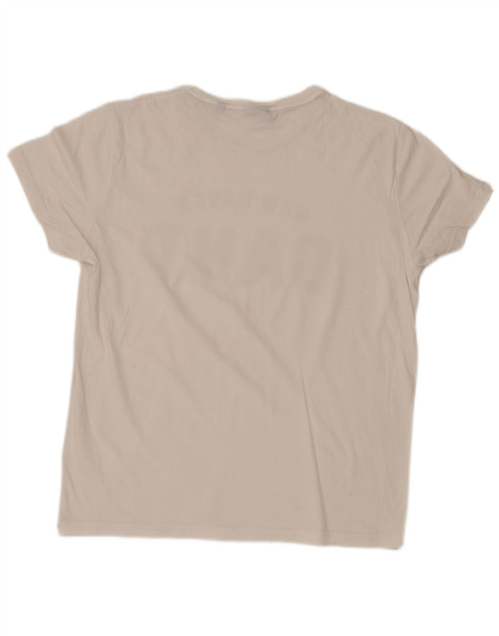 Gant Herre grafisk T-shirt Top Stor hvid bomuld