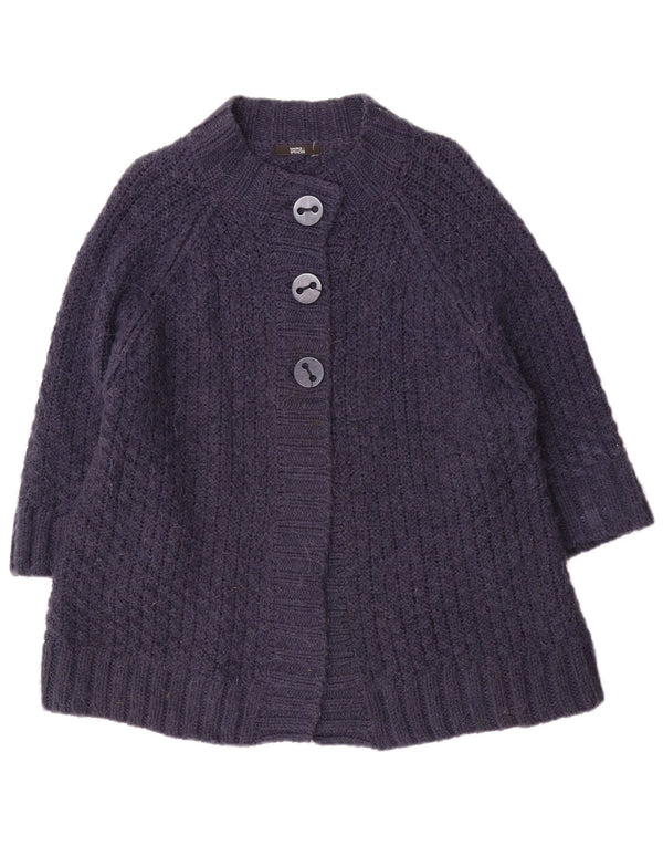 Marks & Spencer dame cardigan sweater med 3/4 ærmer UK 22 3XL marineblå