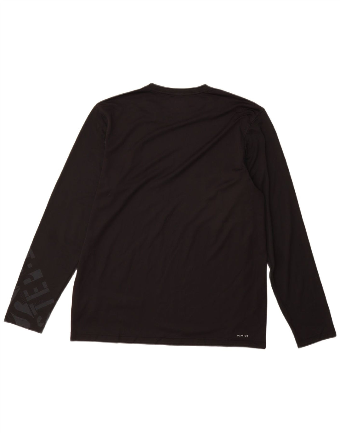 Reebok Herre grafisk top langærmet stor sort polyester