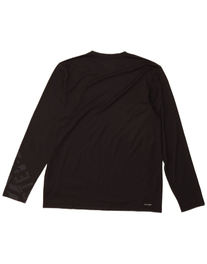 Reebok Herre grafisk top langærmet stor sort polyester