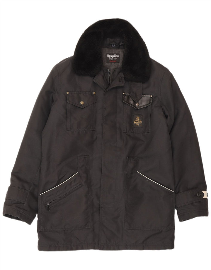Refrigiwear Herre Parka Jacket UK 38 Medium Sort Polyester