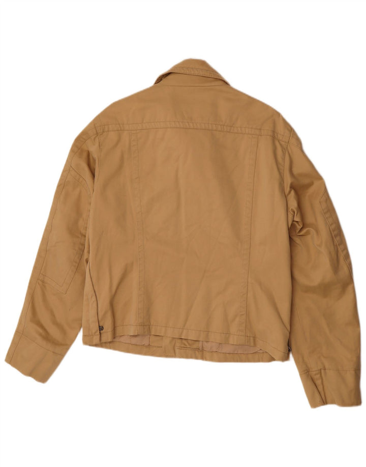 Calvin Klein Jeans Dame Utility Jacket UK 14 Stor Beige Bomuld