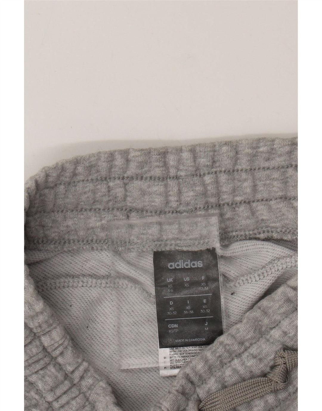 ADIDAS træningsdragt til kvinder Joggers UK 4/6 XS Grå Flecked Bomuld