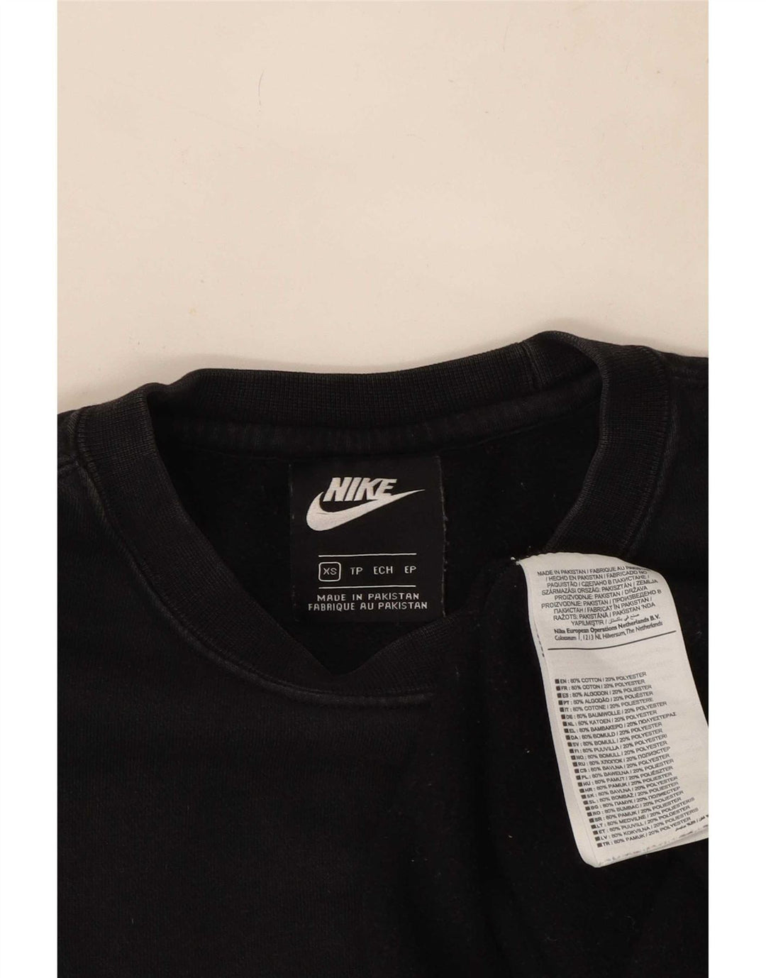 Nike Sweatshirt til mænd XS Sort bomuld