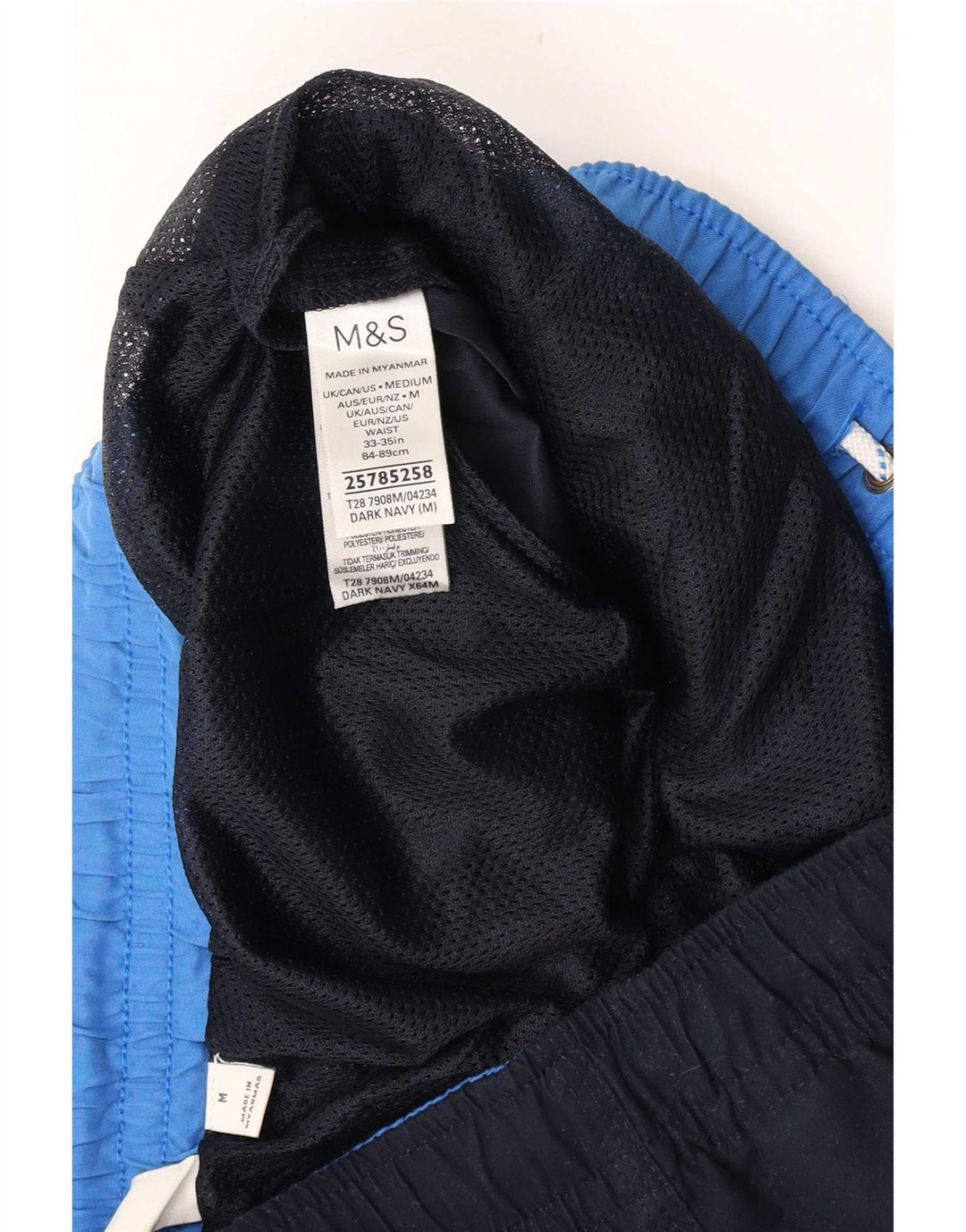 Marks & Spencer Badeshorts til mænd mellem marineblå polyester