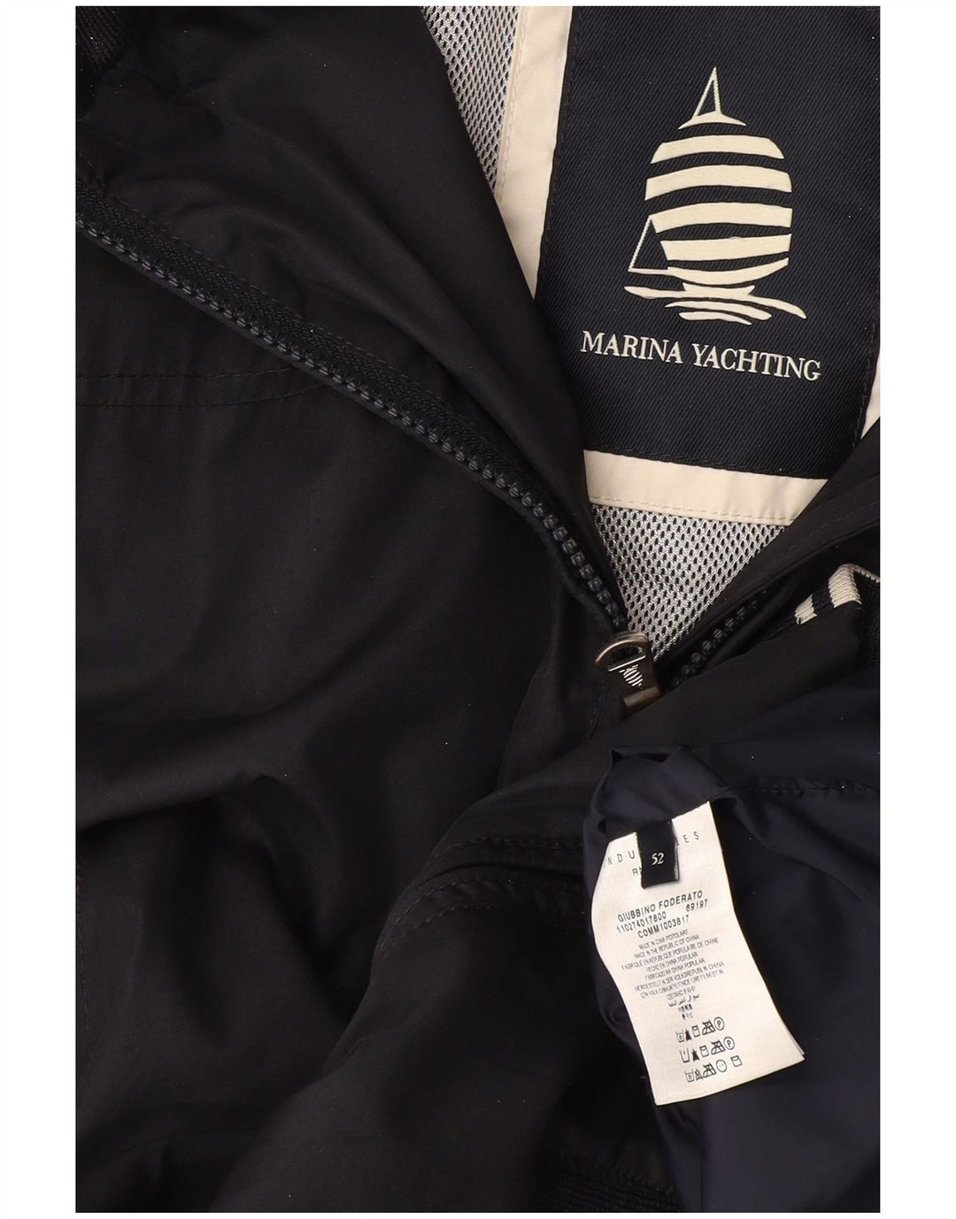Marina Yachting Herre Bomber Jacket IT 52 XL Navy Blue Polyester