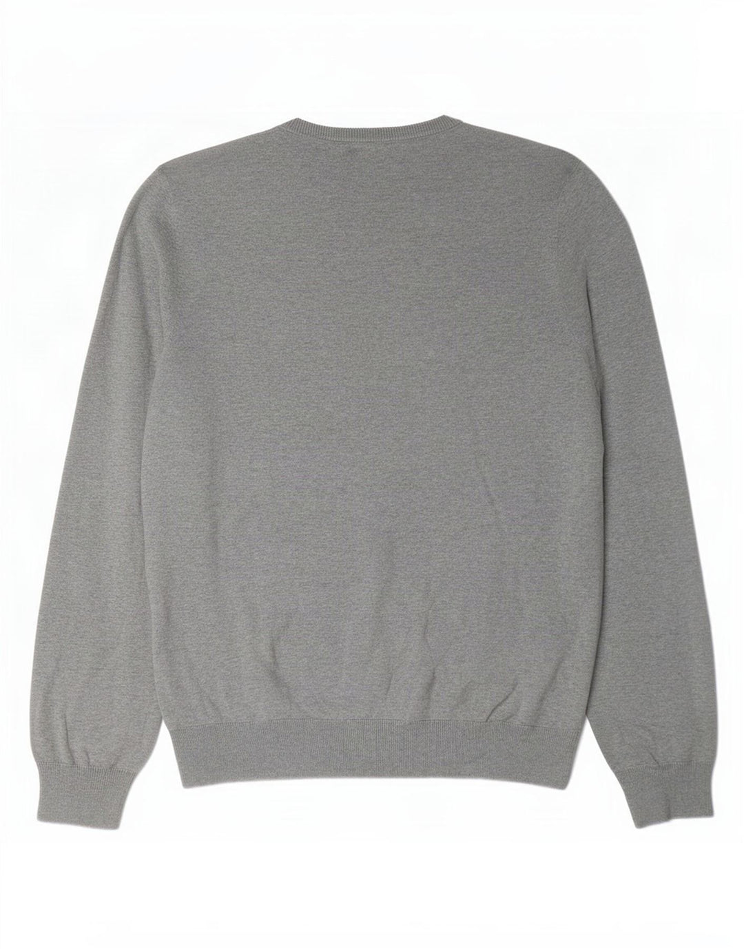 Marks & Spencer Herre V-hals sweater XL Grå Flecked Bomuld